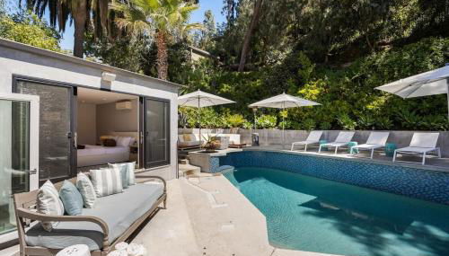 Beverly Hills Canyon Villa by Stay Awhile Villas - Foto 5, Garden, sunbed, Garden view