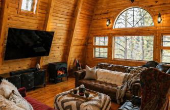 Sunset-View A-Frame Cabin Sleeps 12 Dog Friendly - Foto 21