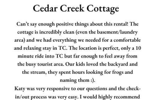 Cedar Creek Cottage Close to Downtown Traverse City Beaches and the TART Trail - Foto 4