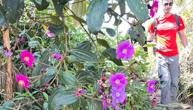 Desfrutando da trilha