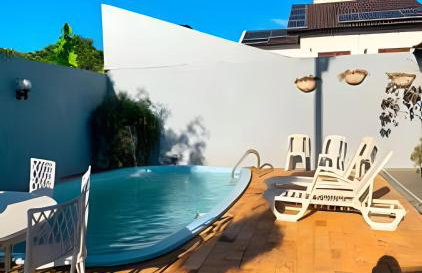 Casa com 2 suites e 1quarto piscina Ar para 8 hospedes - Foto 109