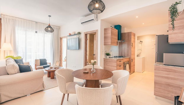 Cozy 1BR w Balcony Pool Beach Access Cap Cana - Foto 2, Habitación