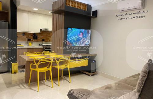 Flat Perfeito Flat Amarilis em Riviera São Lourenço com café da manhã e enxoval completo toalhas praia e piscina com trocas - Foto 13