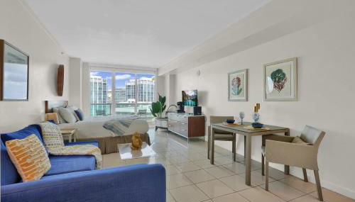 Beautiful Blue & Gold Studio With Ocean View - Foto 4