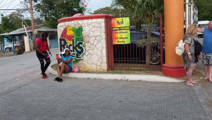 Famous Rick's Cafe and sunset