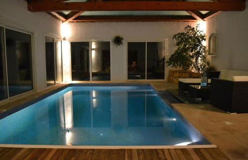 Villa Grasse vue mer exceptionnelle 8P piscine intérieure - Foto 18