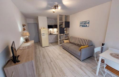 Studio au calme, plage et centre à pied, jardinet ensoleillé, parking privé - FR-1-550-51 - Foto 9