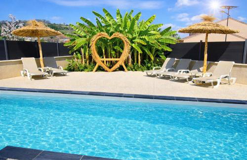 Sublime villa des Oliviers - Piscine chauffée, espace détente, Baby-foot, cuisine extérieure - proche d'Agen - Foto 2