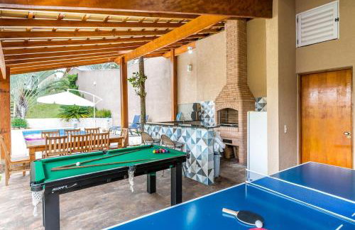 Atibaia com piscina, churrasqueira, sinuca, pingpong - Foto 3