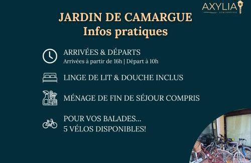 Jardin de Camargue - T4 avec parking, WIFI, vélos & jardin, proche mer - Photo 25