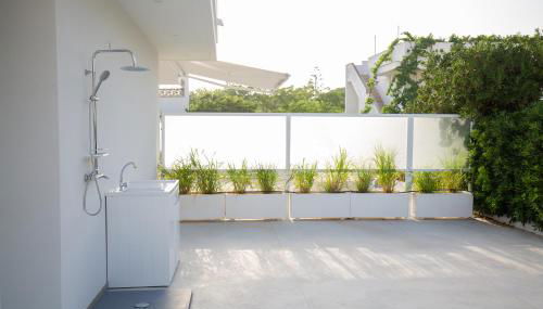 Residence BLANCO SEA 2 a 100 mt dalla spiaggia di Posto Vecchio Pescoluse - Foto 4, Garden, Garden view, Shower