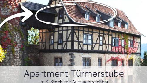 TÜRMERSTUBE - Apartment in der Hinterburg Schlitz - mit Aufzug, Parkplatz, E-Ladestation & Garten - Hunde willkommen - Foto 5