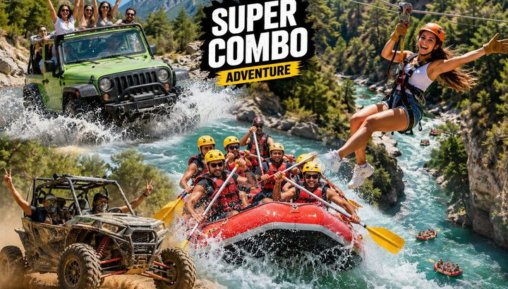 Antalya Super Combo W / Rafting, Jeep Safari, Quad Bike e Zipline - Foto 1