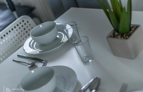 Voll ausgestattete Apartments mit Einzelbetten - Küche - WLAN - PKW-Parkplatz - Foto 12