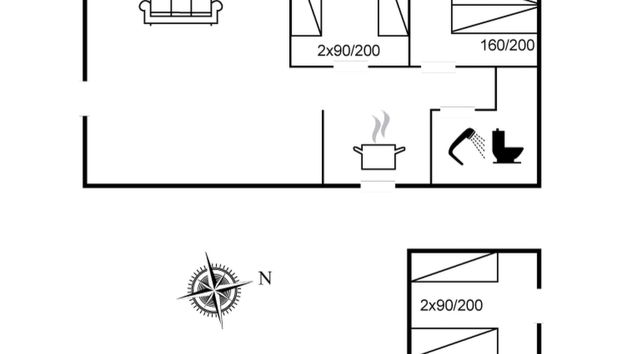"Heimeram" - 150m from the sea - Foto 2, Floorplan