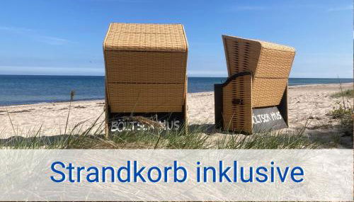 Böltser Hus Ferienwohnungen mit Strandkorb und Kamin 10 Gehminuten zum kurtaxefreien Sandstrand - Foto 3
