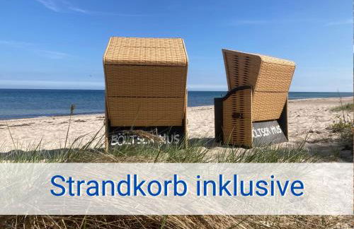 Böltser Hus Ferienwohnungen mit Strandkorb und Kamin 10 Gehminuten zum kurtaxefreien Sandstrand - Foto 3