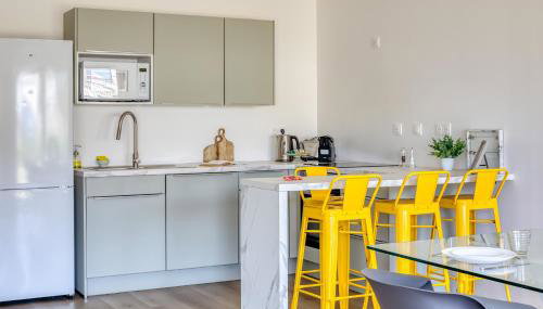 L Apparté Beau 2 chb moderne avec jardin privé parking proche centre Évreux - Foto 4, stove