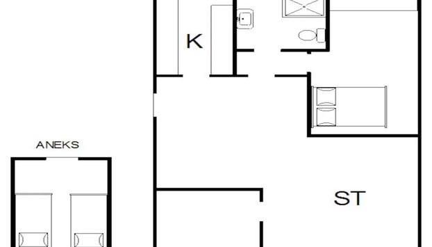2 Person Holiday Home in Henne - Foto 2