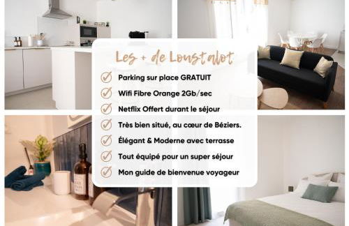 Loustalot - Appartement lumineux 3 chambres - Parking Gratuit - Photo 23
