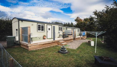 The Swift, Shepherds Hut at Bee Happy Breaks Scotland - Foto 3, Garden, Garden view