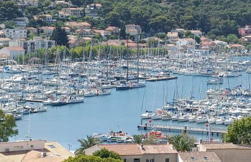 Vue magnifique sur le port appartement 80m2 piscine tennis parking climatisation - Foto 1