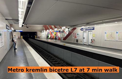 Cosy Apartment Kremlin Bicetre Metro Station - Foto 12