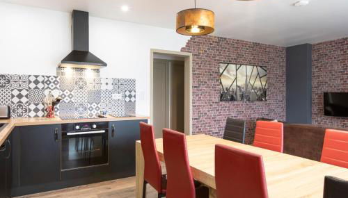 Gîte Jean Scafer, Piscine chauffée, Wifi, Salle de jeux, Animaux de la ferme - Foto 2, stove