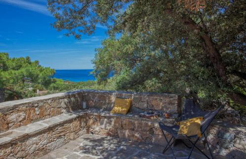 Villa bodri, maison en pierre avec vue mer et piscine chauffée - Foto 16