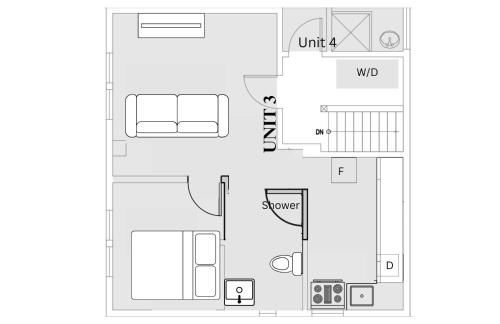 Charming & Bright Gem Prime Location Street Parking with AC - Foto 9