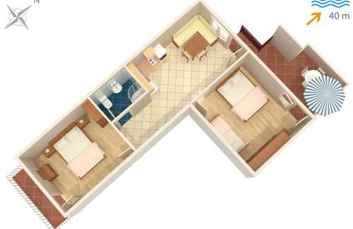 Family friendly seaside apartments Nevidjane, Pasman - 325 - Foto 14