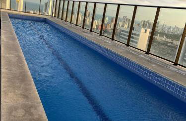 Flat Beach Class Excelsior - Apto Completo para 4 pessoas vista rio e mar - Foto 22