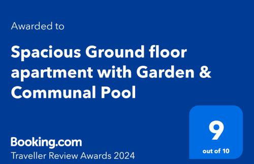 Spacious Ground floor apartment with Garden & Communal Pool - Foto 52