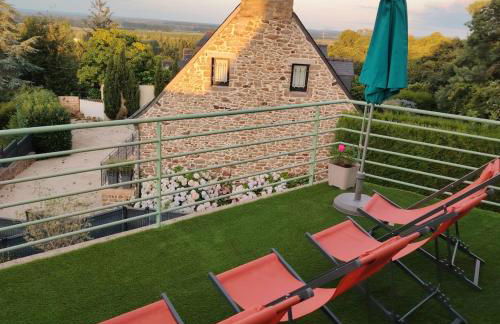 Terrasse du Mont St Michel, vue imprenable, appart cosy proche Mont St Michel - Foto 37