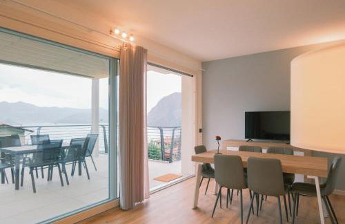 Costa blu - terrace overlooking the lake & pool - Foto 9