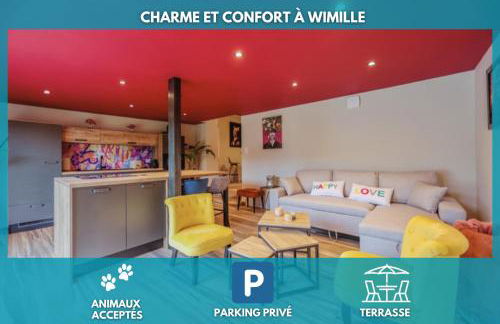 Le Coloré, Apt 90m2, 4 pers, Wimille proche Wimereux - Foto 1
