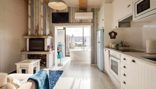 Mar no Camiño Terraza, chimenea de leña y bañera con vista al mar - Foto 5