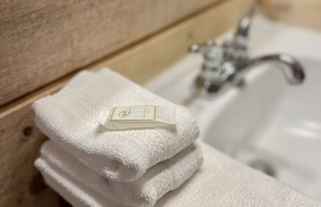 Perfectly private! Hot tub, king sized bed, grill, washer/dryer, and motorcycle friendly! Studio Cabin by RedAwning - Foto 11