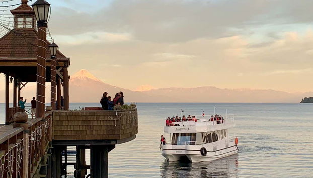 Navegando pelo lago Llanquihue