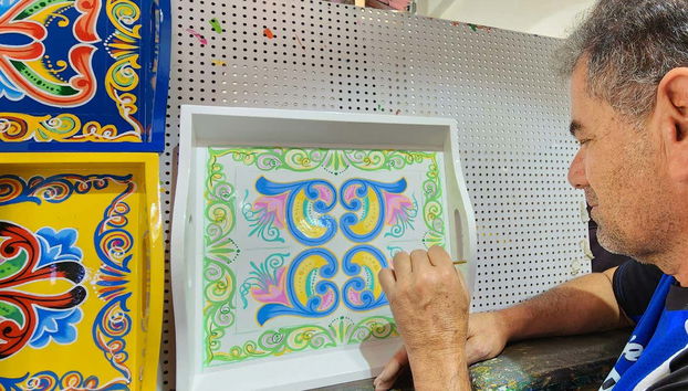 Artesão na vila de Sarchi