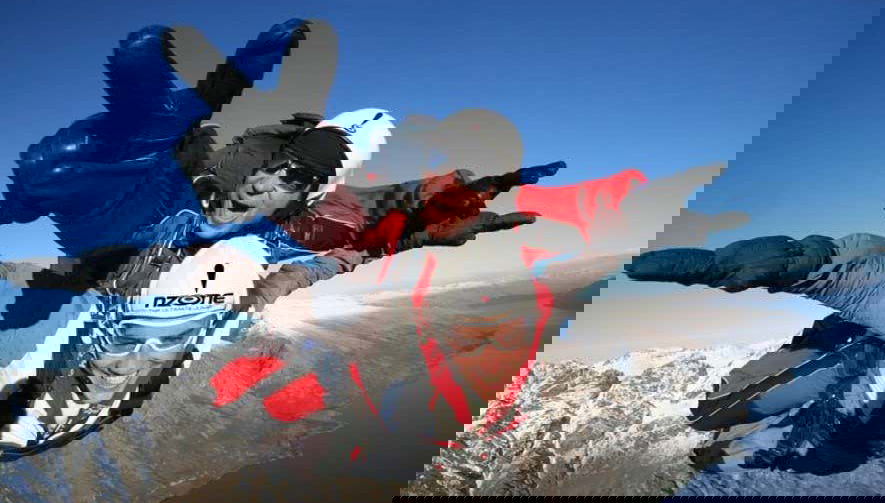 Durante il salto in paracadute