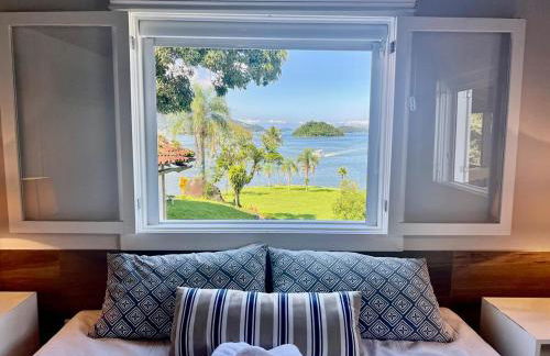 Vista dos sonhos na beira do mar de Angra com pier - Foto 5