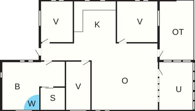 6 Person Holiday Home in Glesborg - Foto 2, Plano