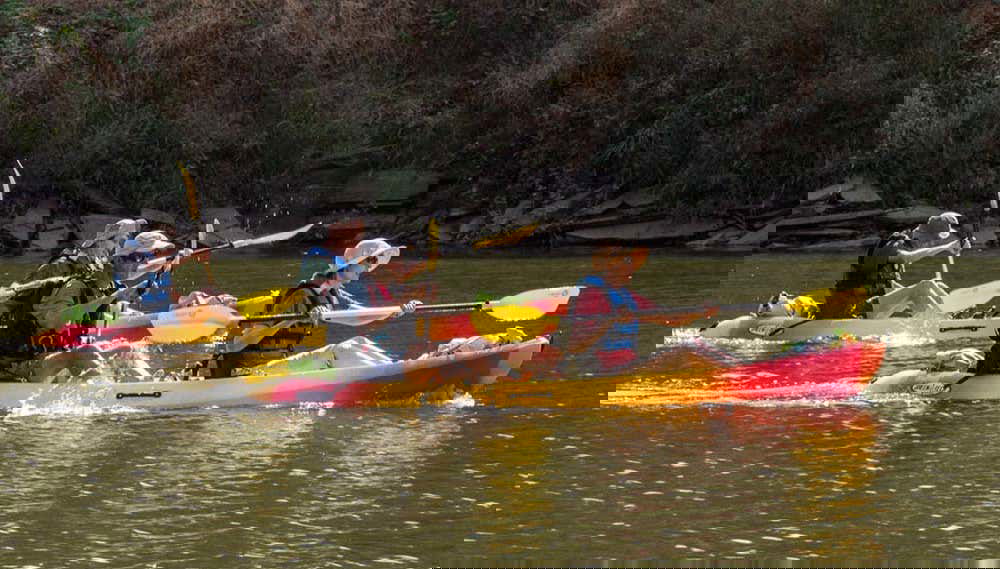 In kayak sul fiume Coa