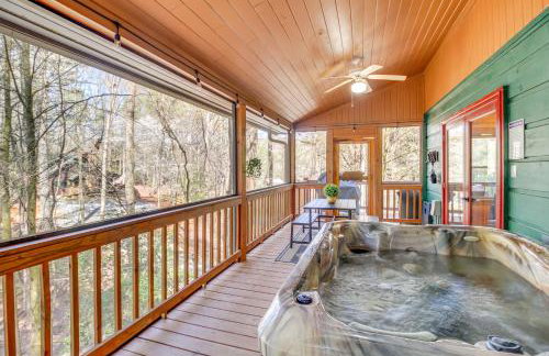 Secluded Cherry Log Cabin with Hot Tub and Swings! - Photo 30