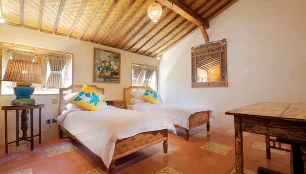 Incredible View, Traditional Villa, 3br, Ubud - Foto 3, Habitación