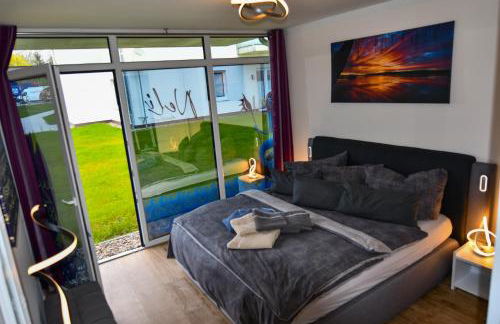 Elegantes & modernes Apartment NeLi mit Terrasse, 100m zum Hafen Röbel Müritz - Foto 7