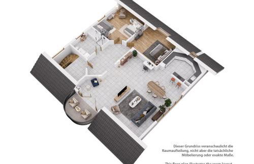 Stylish loft with balcony, quiet and spacious - Foto 30