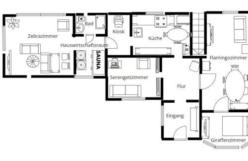 Lodge of Africa - einzigartige Themenzimmer, eingezäunten Garten, Sauna, Whirlpool & Kamin, Hunde willkommen, Gasgrill, voll ausgestattete Küche, großer Essbereich, Hamburg & Stade in der Nähe - Photo 44