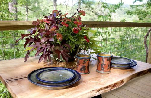 Secluded Tree Tent with Outdoor Soaking Tub & Pizza Oven Near Blue Ridge Waterfalls, Zirconia, North Carolina - Foto 20